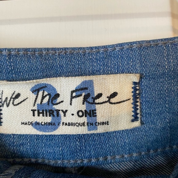 Free People Blue Flare & Wide Leg Jeans - Picture 3 of 3